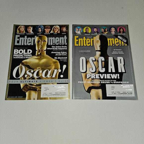 3 Entertainment Weekly Magazine Lot Oscars Viewer Guide Preview 2015 2017 2018 - Picture 2 of 6